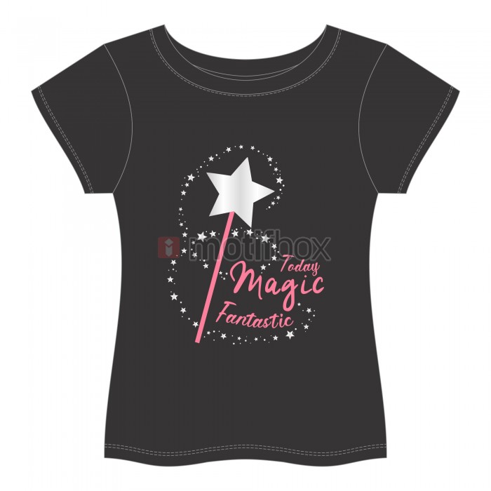 today magic fantastic, modern and stylish girls typography design, vector print tee shirt